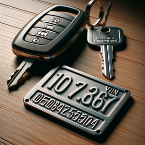 car key with vin number